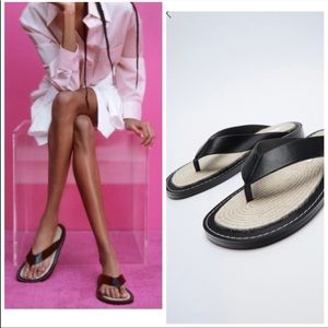 Zara jute insole sandals